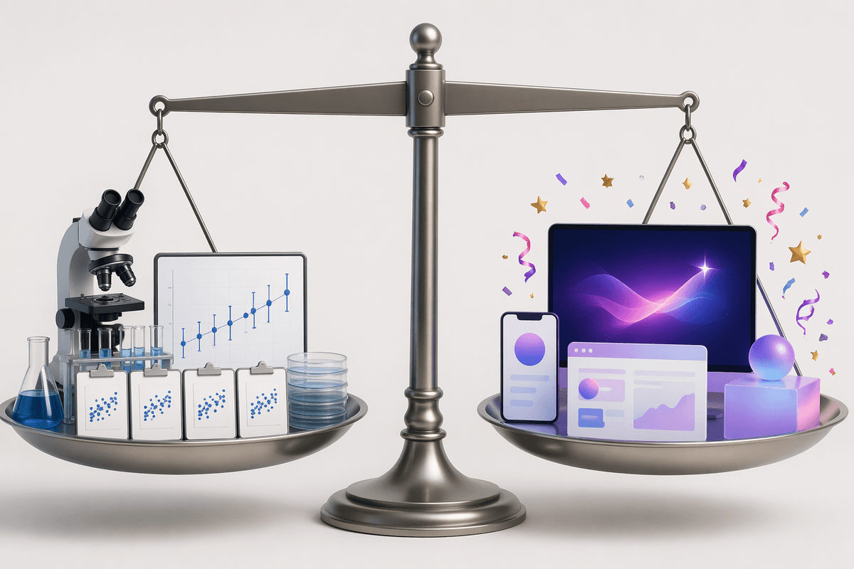 Separate real research progress from product announcements